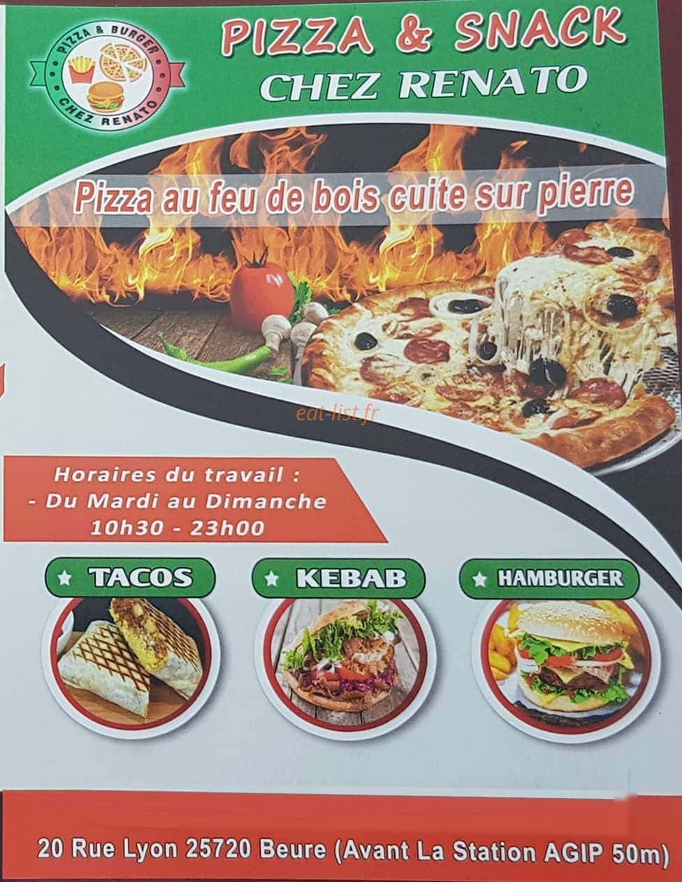 Chez Renato — carte page 1
