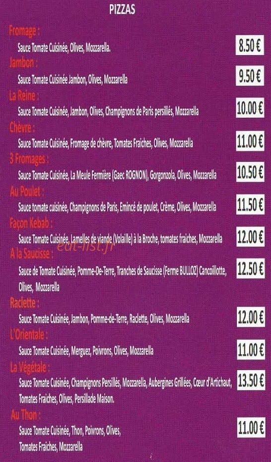 Jane de Beure — carte page 1