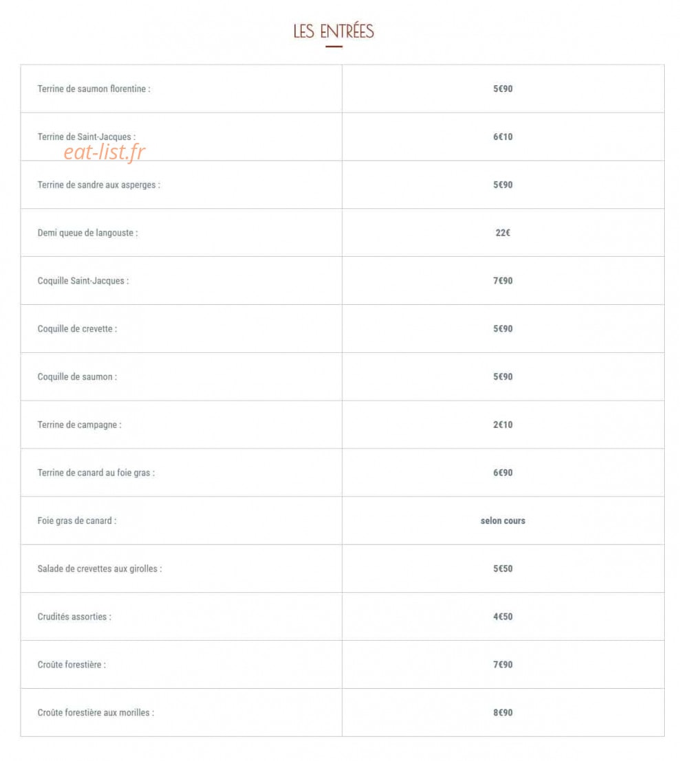 O Fournil de Beure — carte page 4