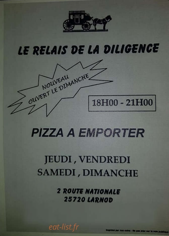 Le Relais de la Diligence — carte page 1