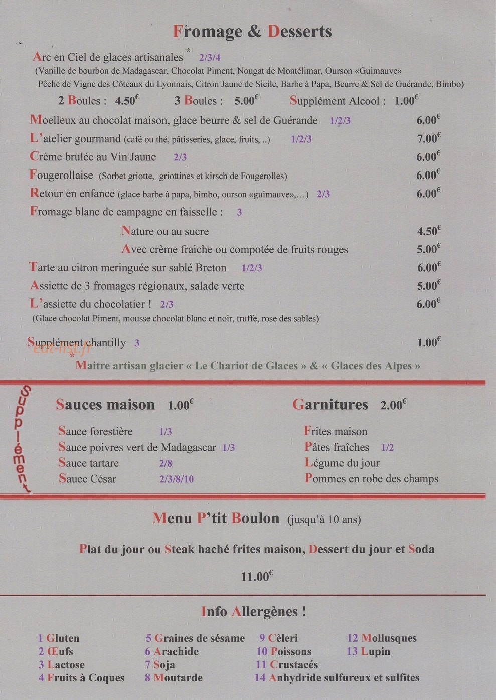 L'Atelier — carte page 3
