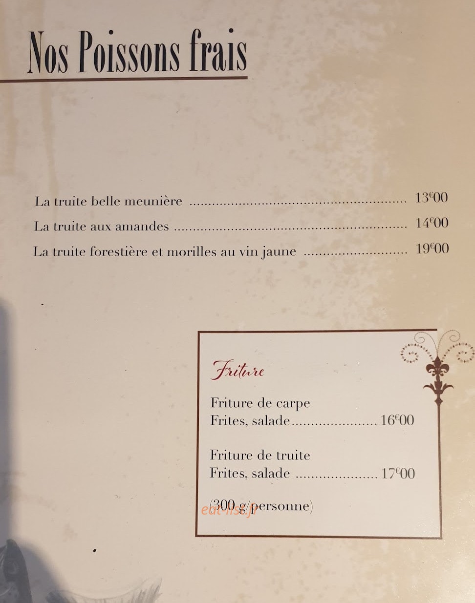 Le Moderne — carte page 1