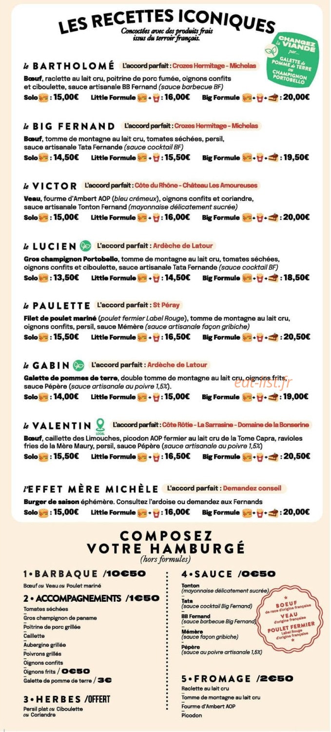 Big Fernand — carte page 3