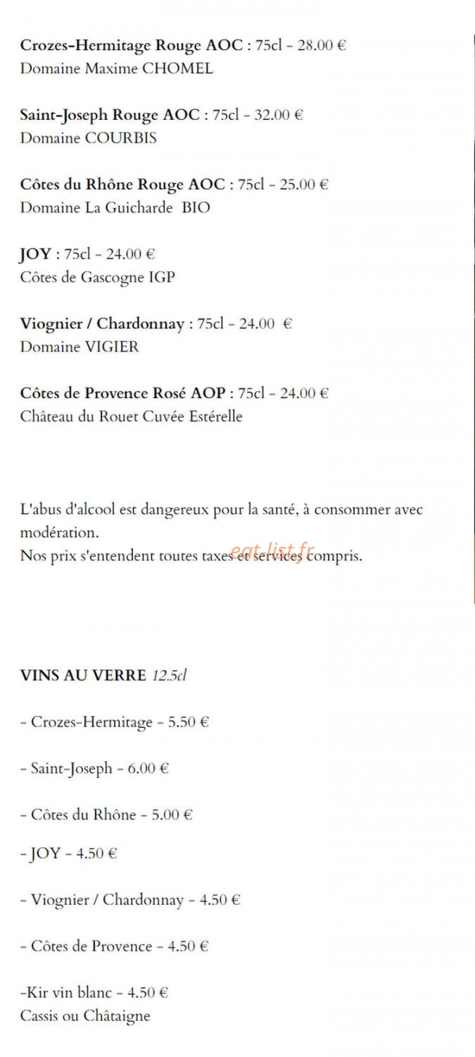 Bistrot Burger — carte page 4