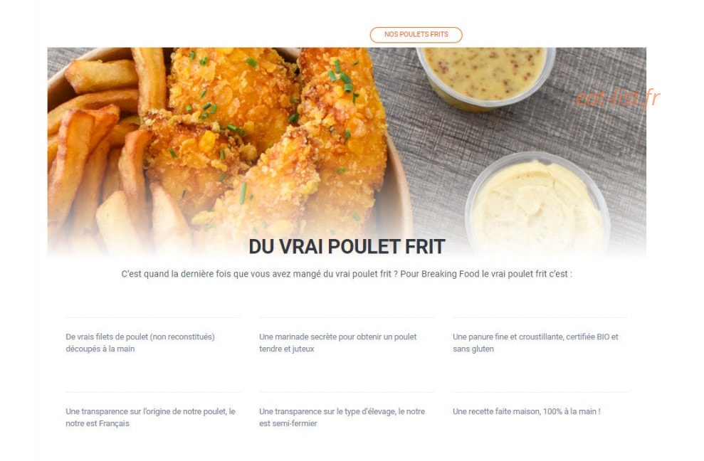 Breaking Food — carte page 5