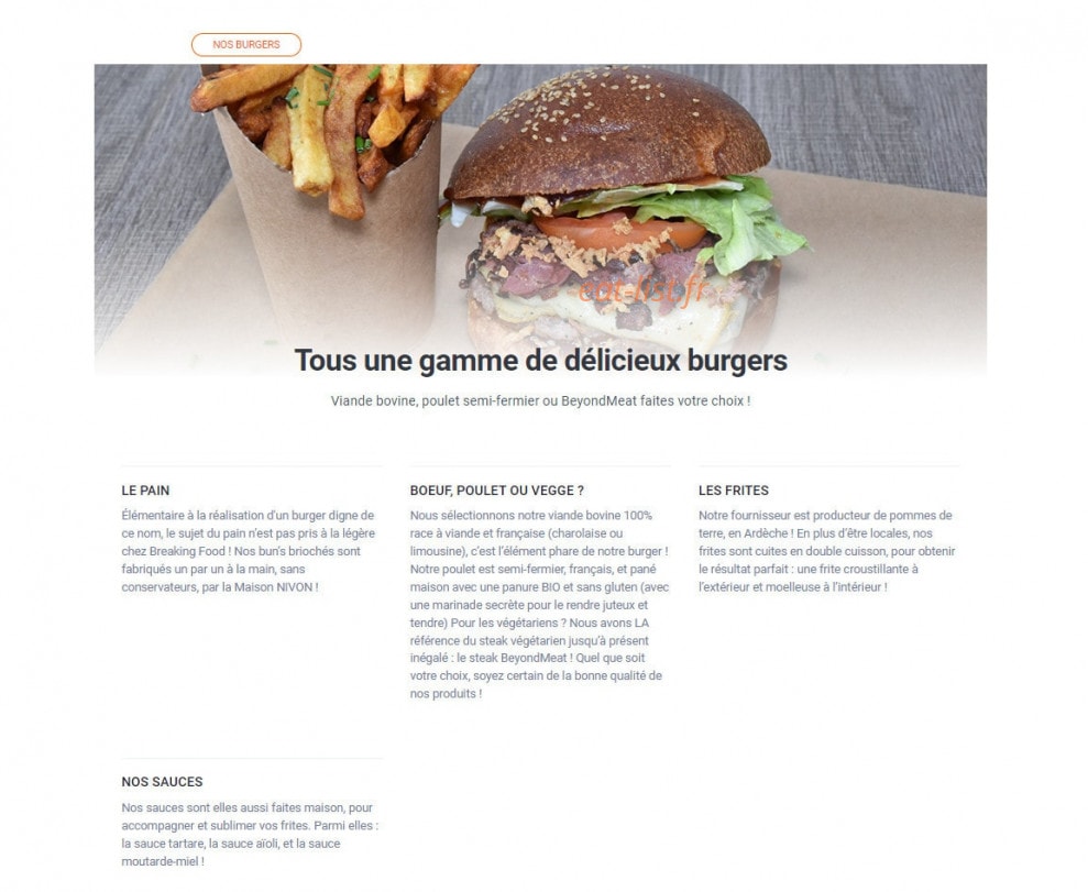 Breaking Food — carte page 2