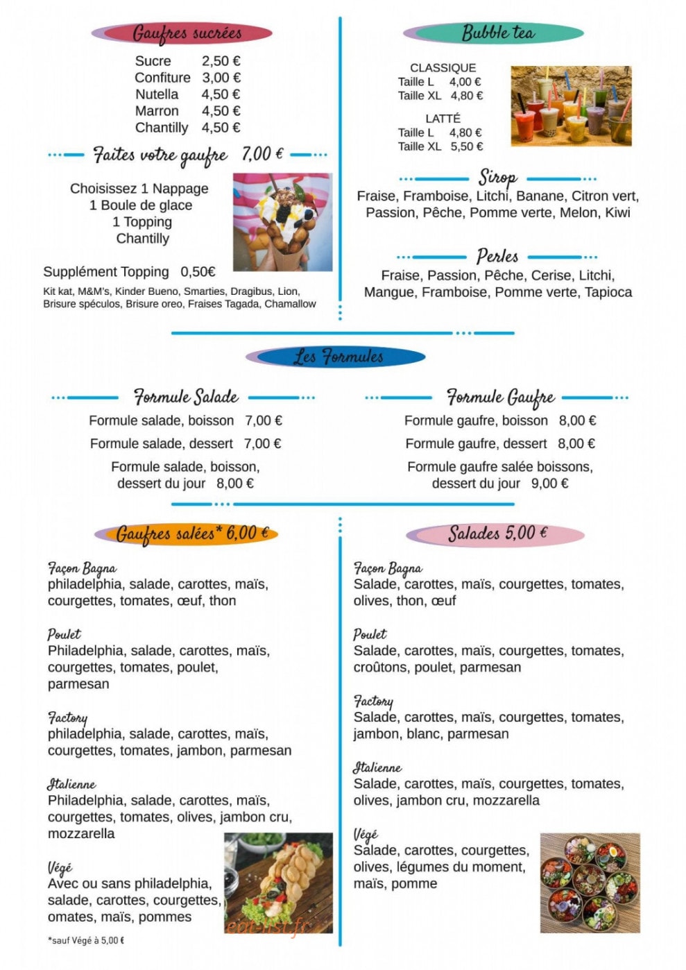 Bubble Factory — carte page 2
