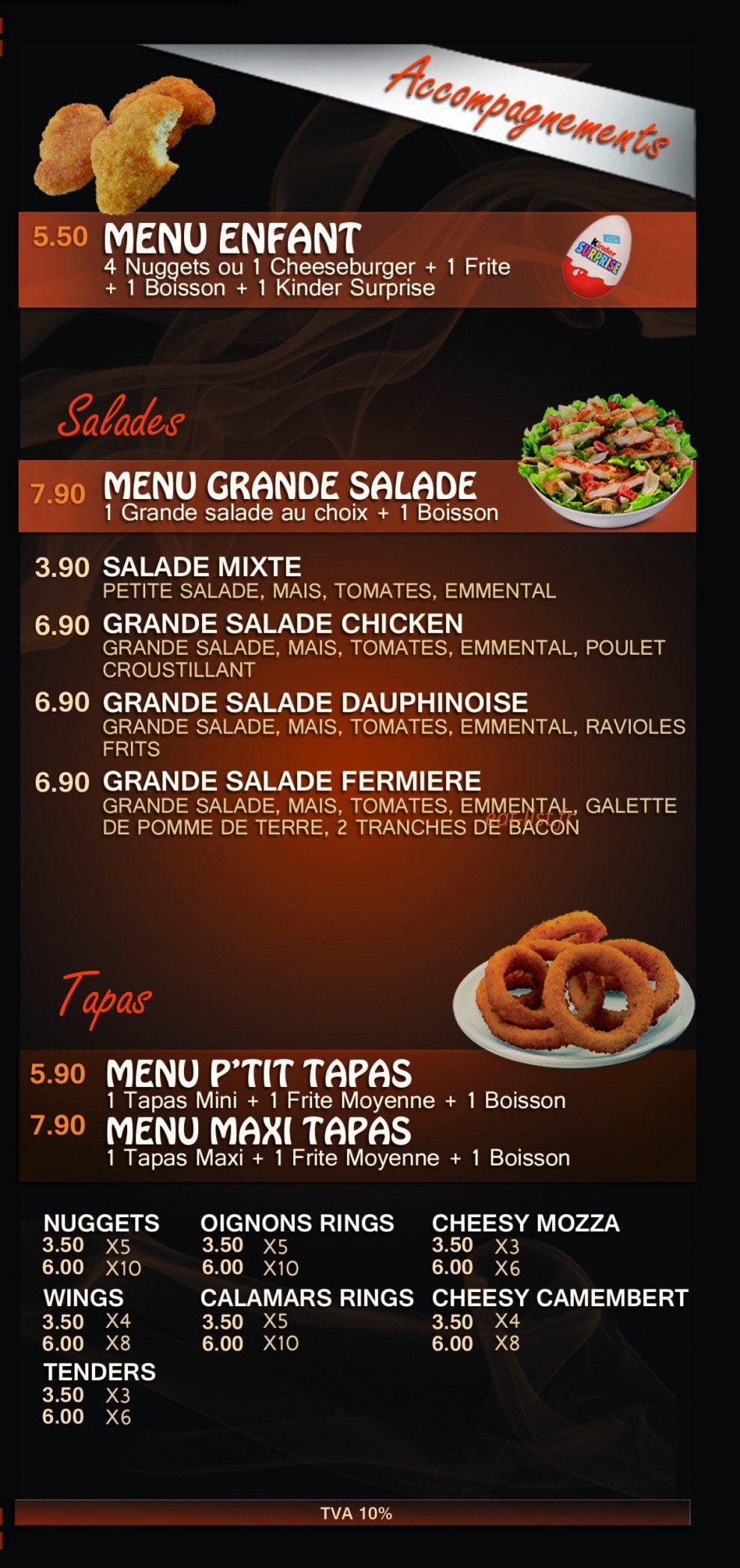 Burger Food — carte page 3