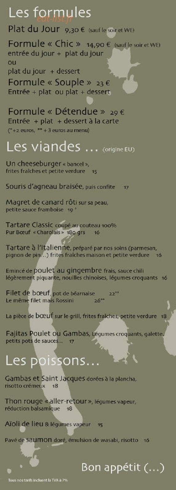 Café Bancel — carte page 1
