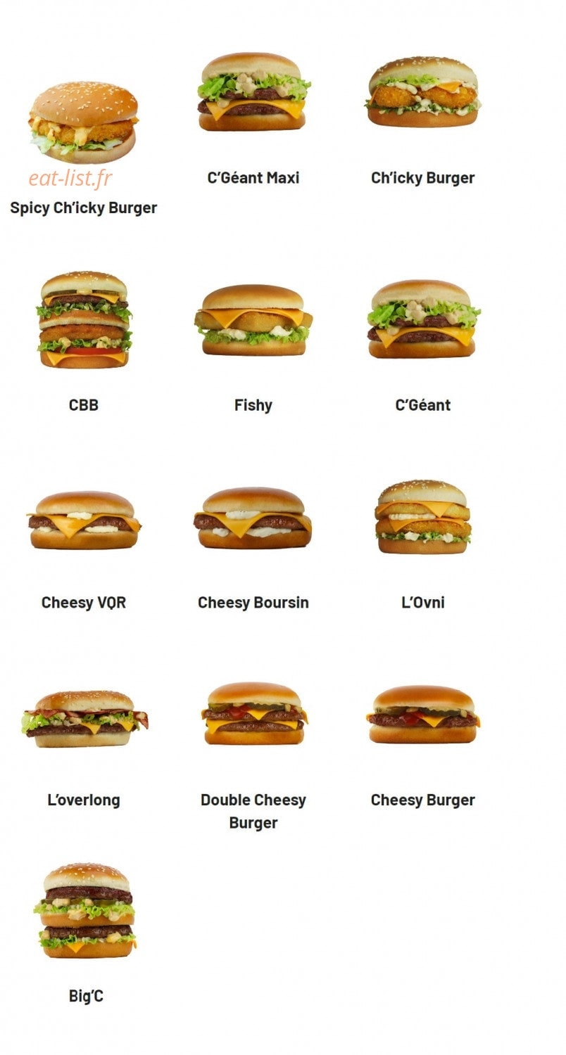 Chamas Burger — carte page 5