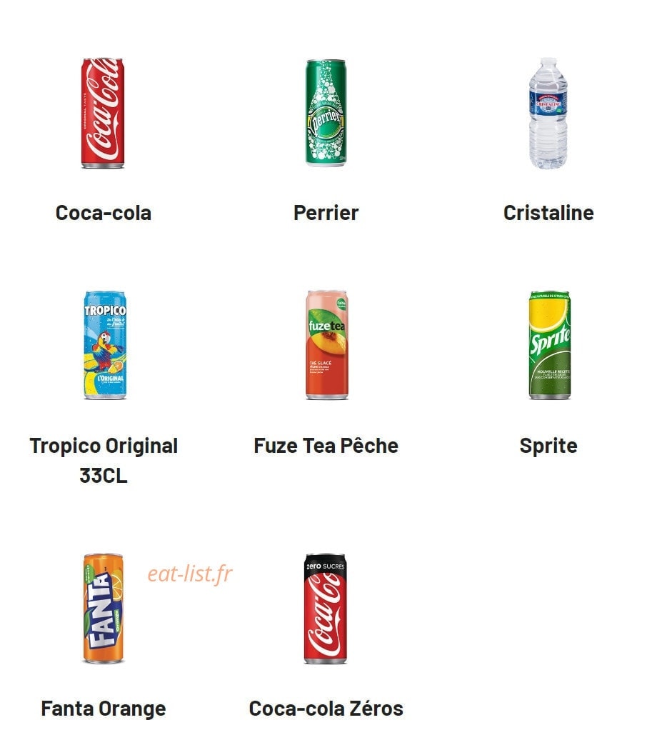 Chamas Burger — carte page 8