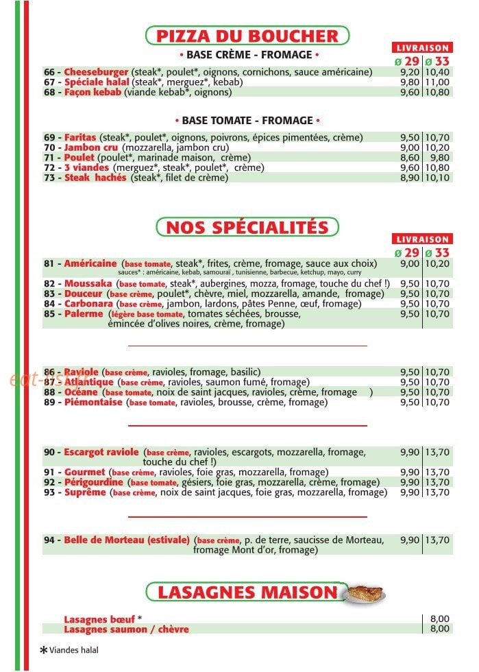 chez Christian Pino — carte page 2