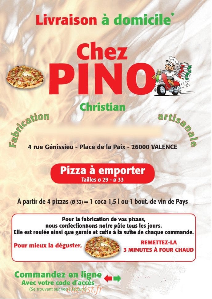 chez Christian Pino — carte page 1