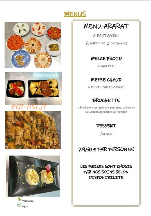 Chez Gayane — carte page 10