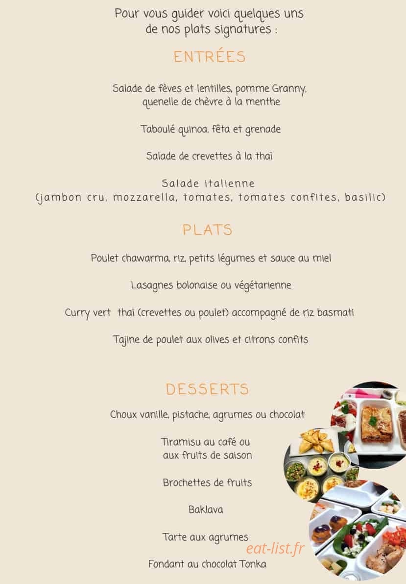 Come & Cook — carte page 5