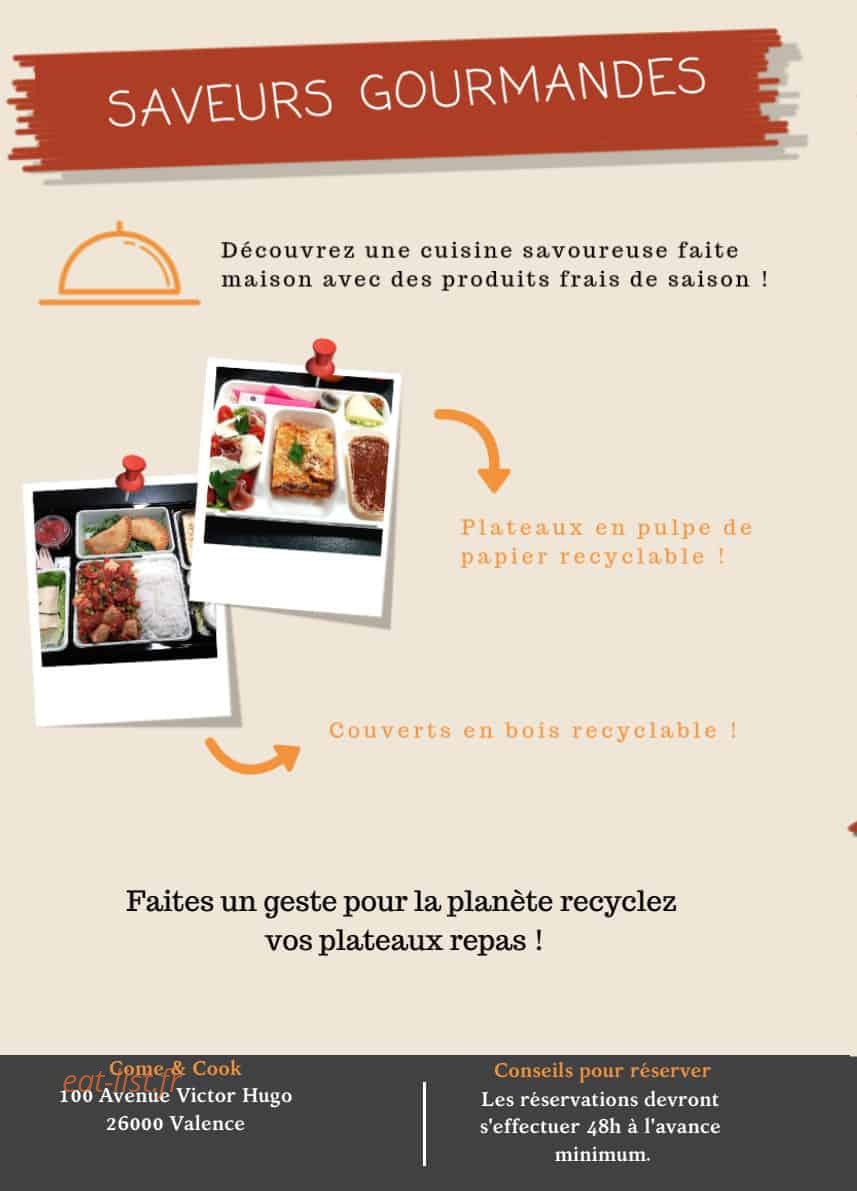 Come & Cook — carte page 6