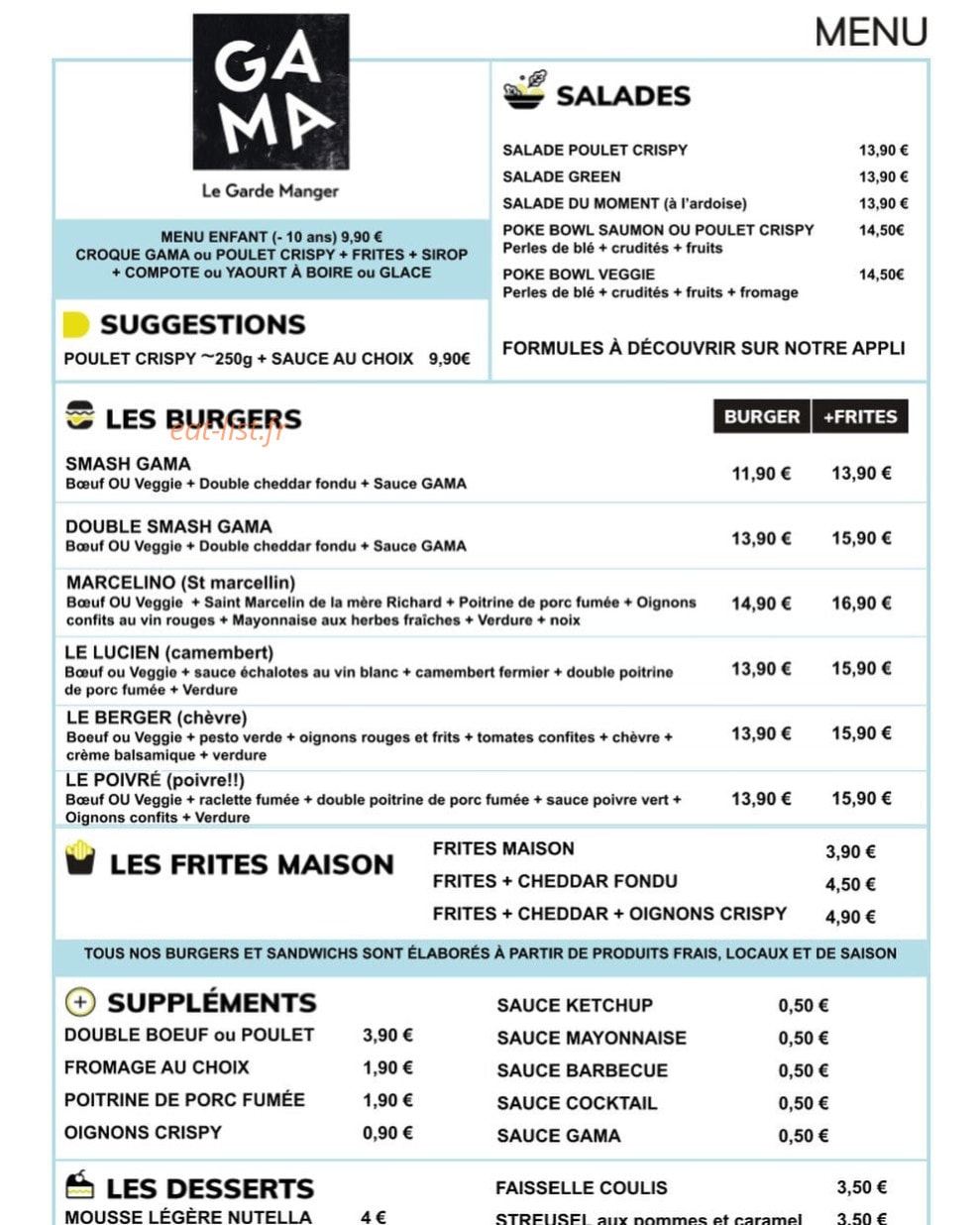 Gama — carte page 1