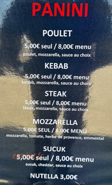 Is snack — carte page 3