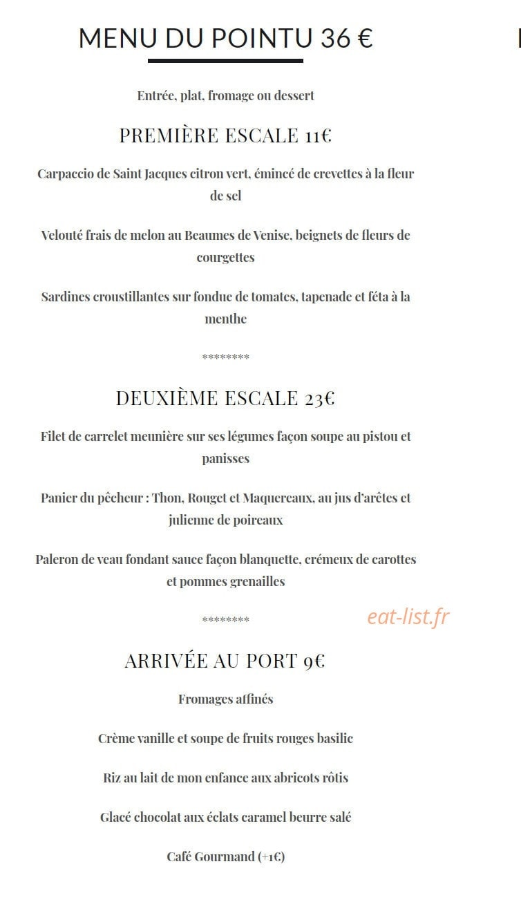L'escale de fonfon — carte page 1