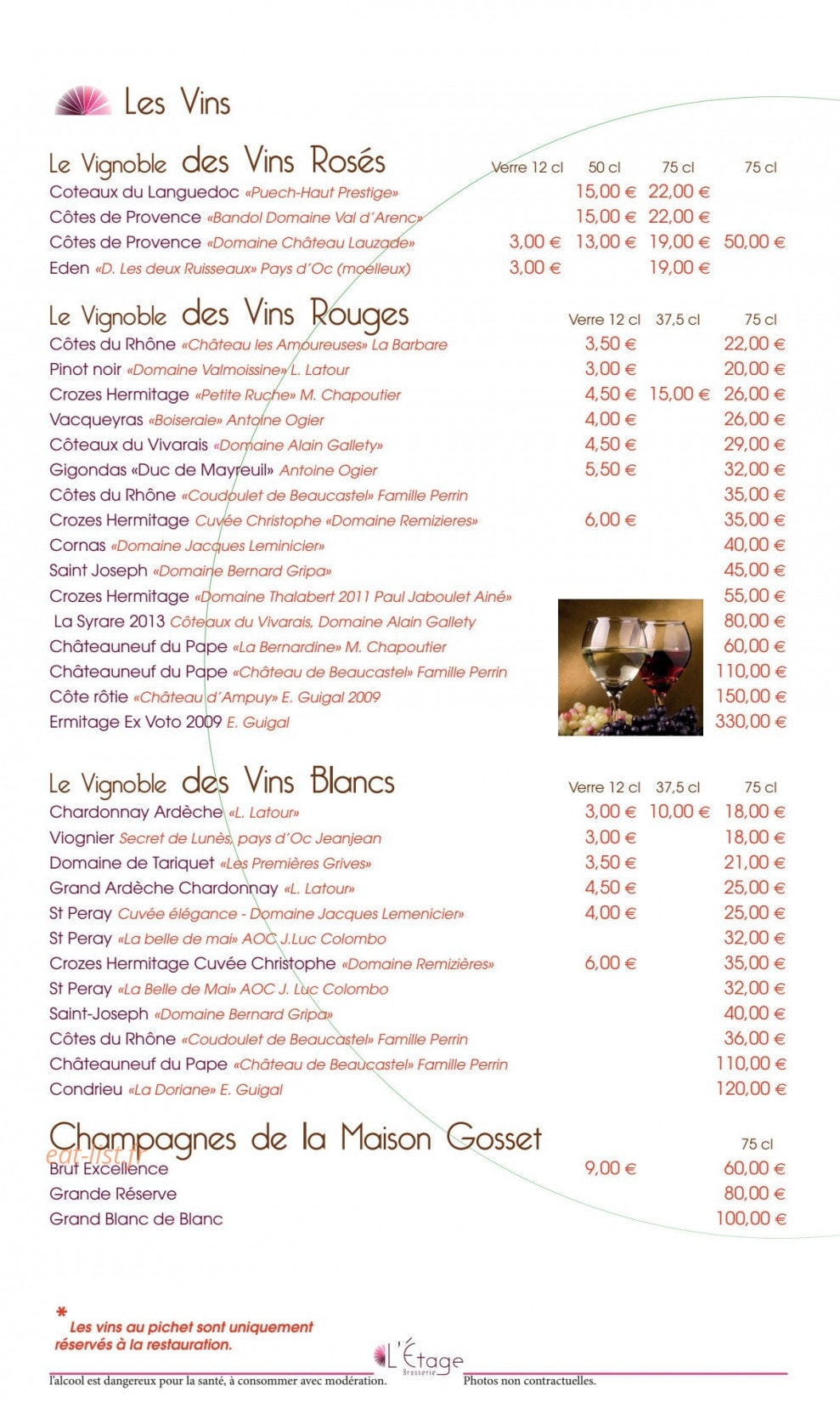 L' Etage — carte page 2