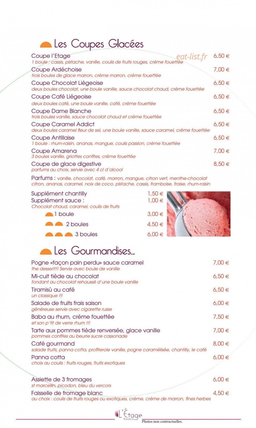 L' Etage — carte page 4