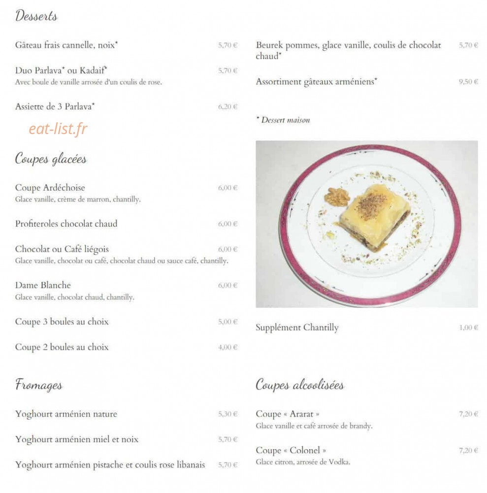 La Cuisine de Léa — carte page 4