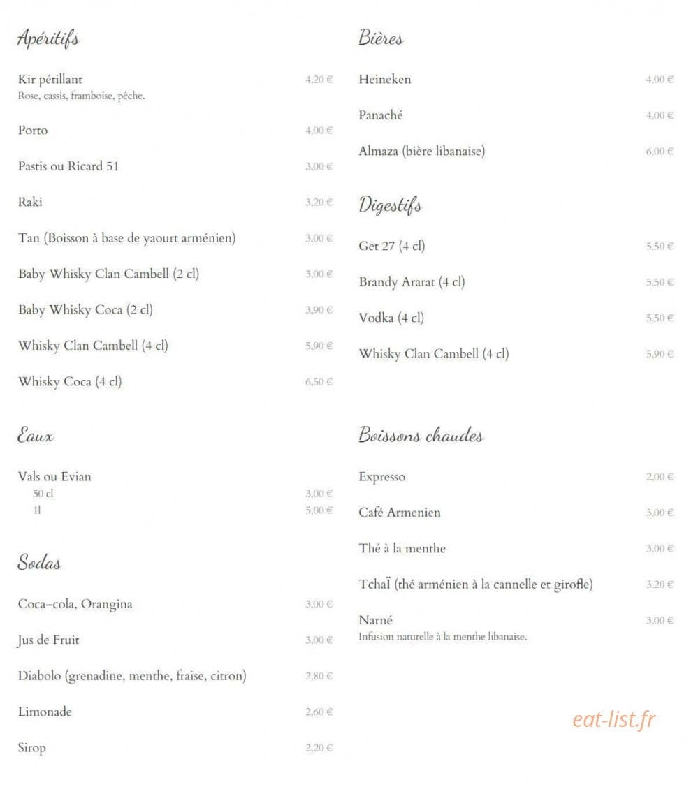 La Cuisine de Léa — carte page 6