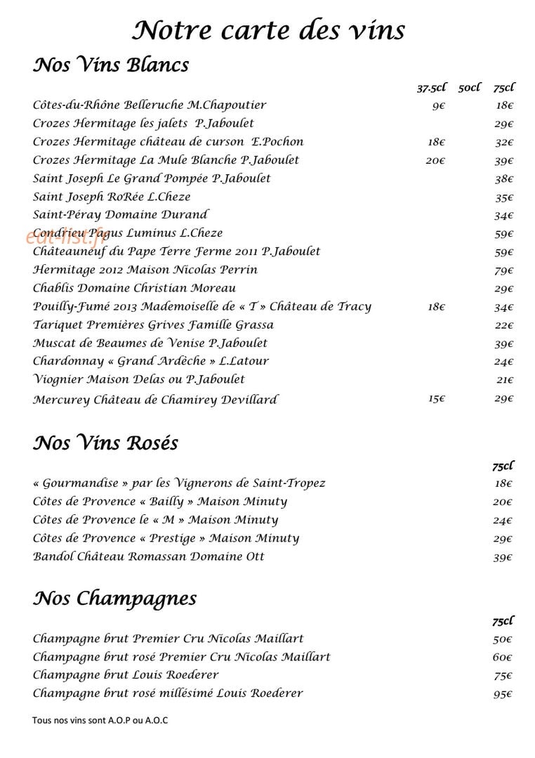 La Cuisine — carte page 6