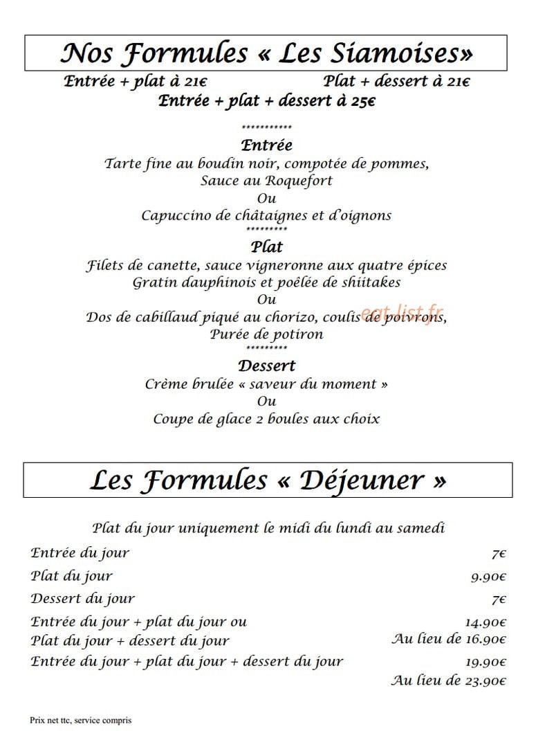 La Cuisine — carte page 2