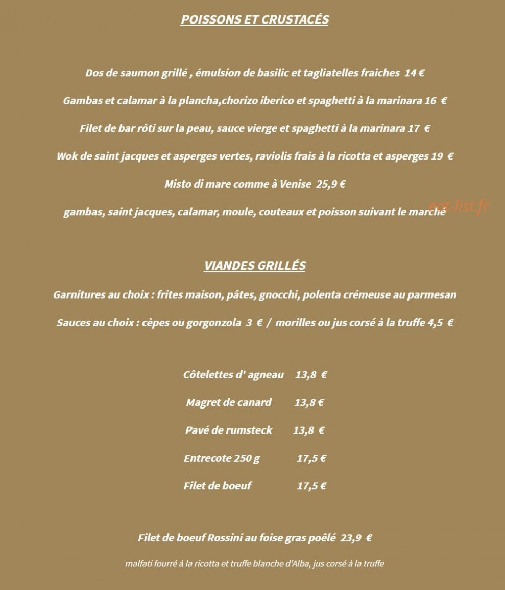 La Strada — carte page 7
