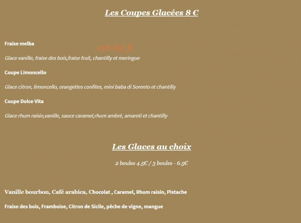 La Strada — carte page 6