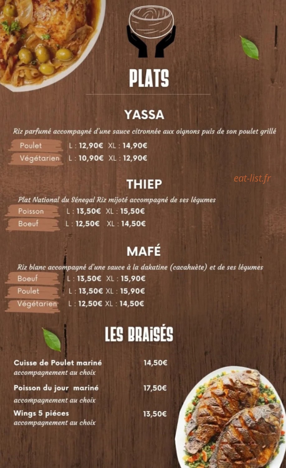 La Teranga — carte page 2