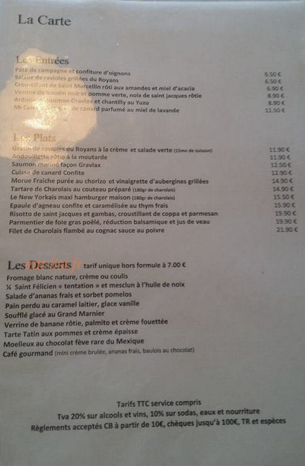 La terrasse du champ de mars — carte page 1