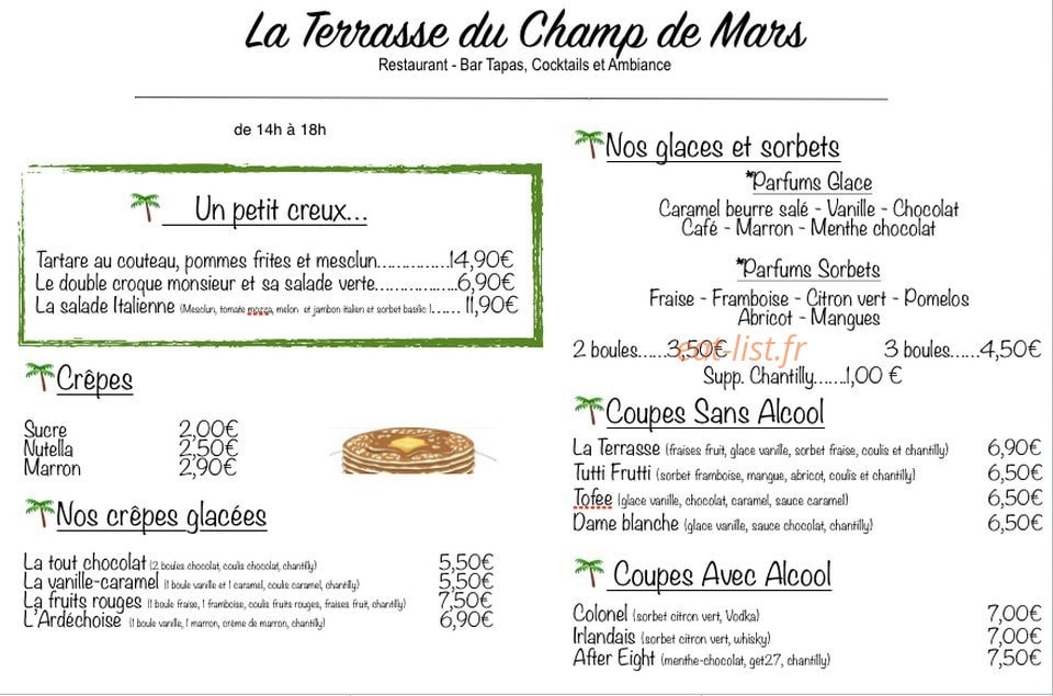 La terrasse du champ de mars — carte page 4