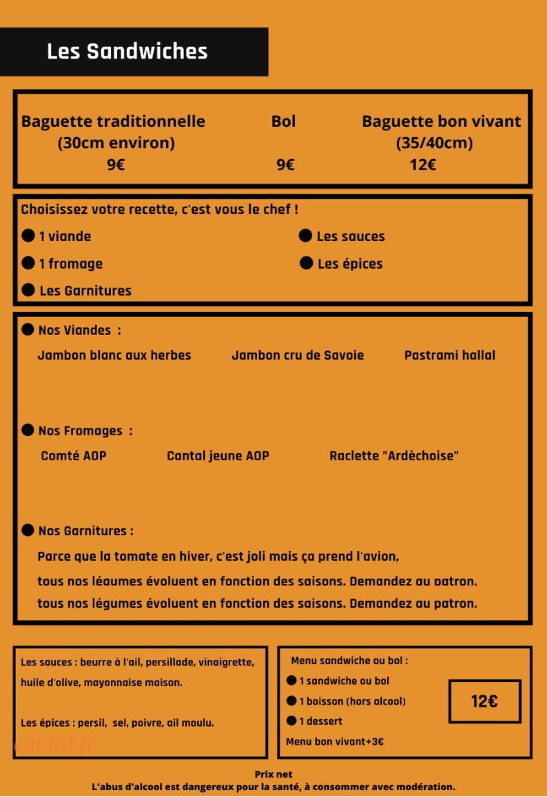 La Tranche — carte page 1
