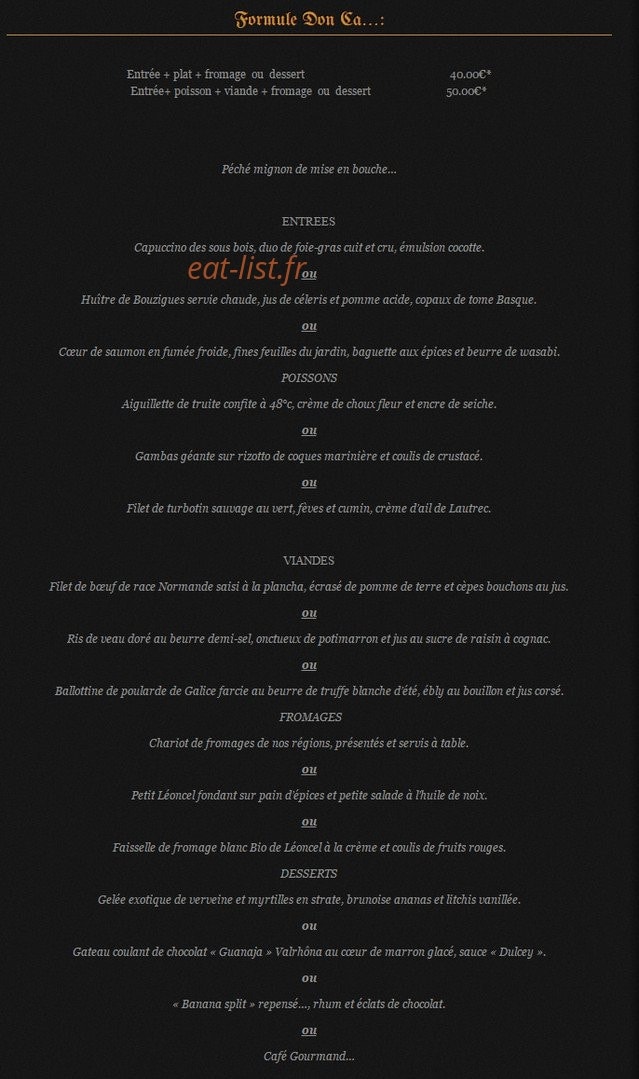 Le Don Camillo — carte page 2