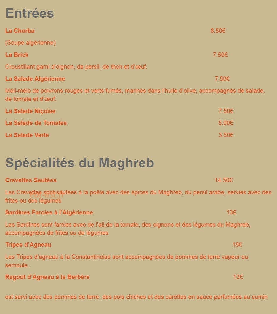 Le Familial — carte page 1