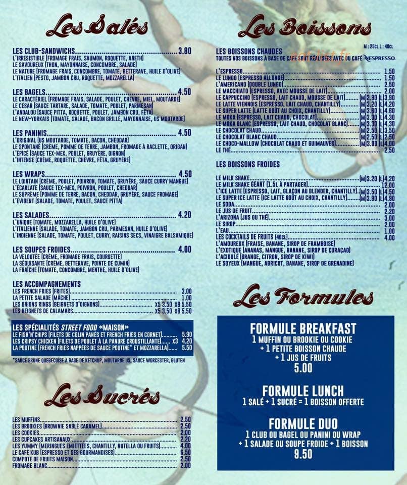 Le Kub — carte page 1