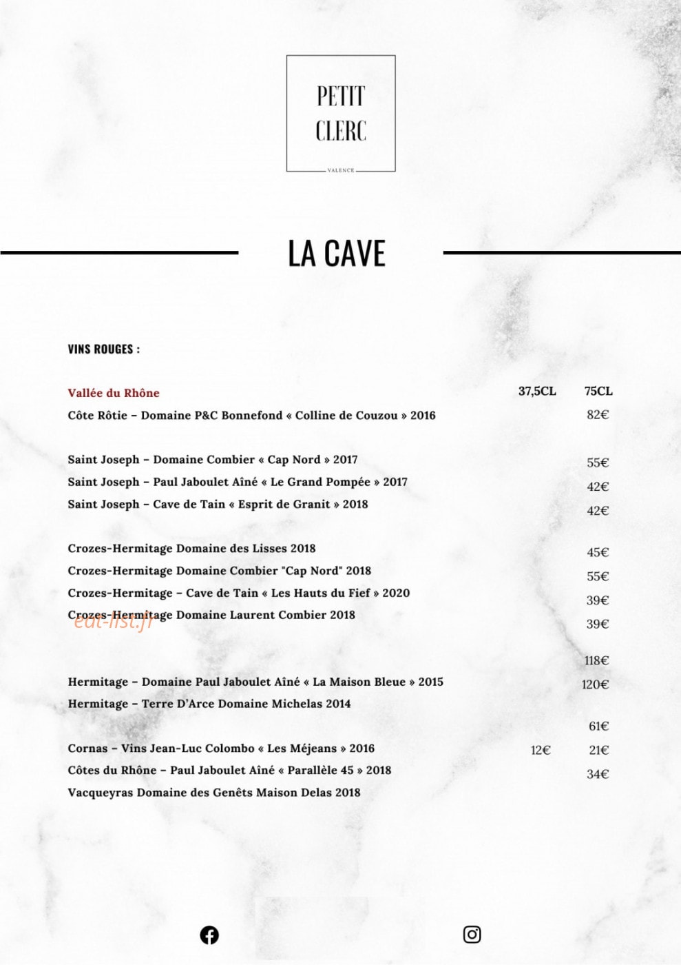 Le Petit Clerc — carte page 6