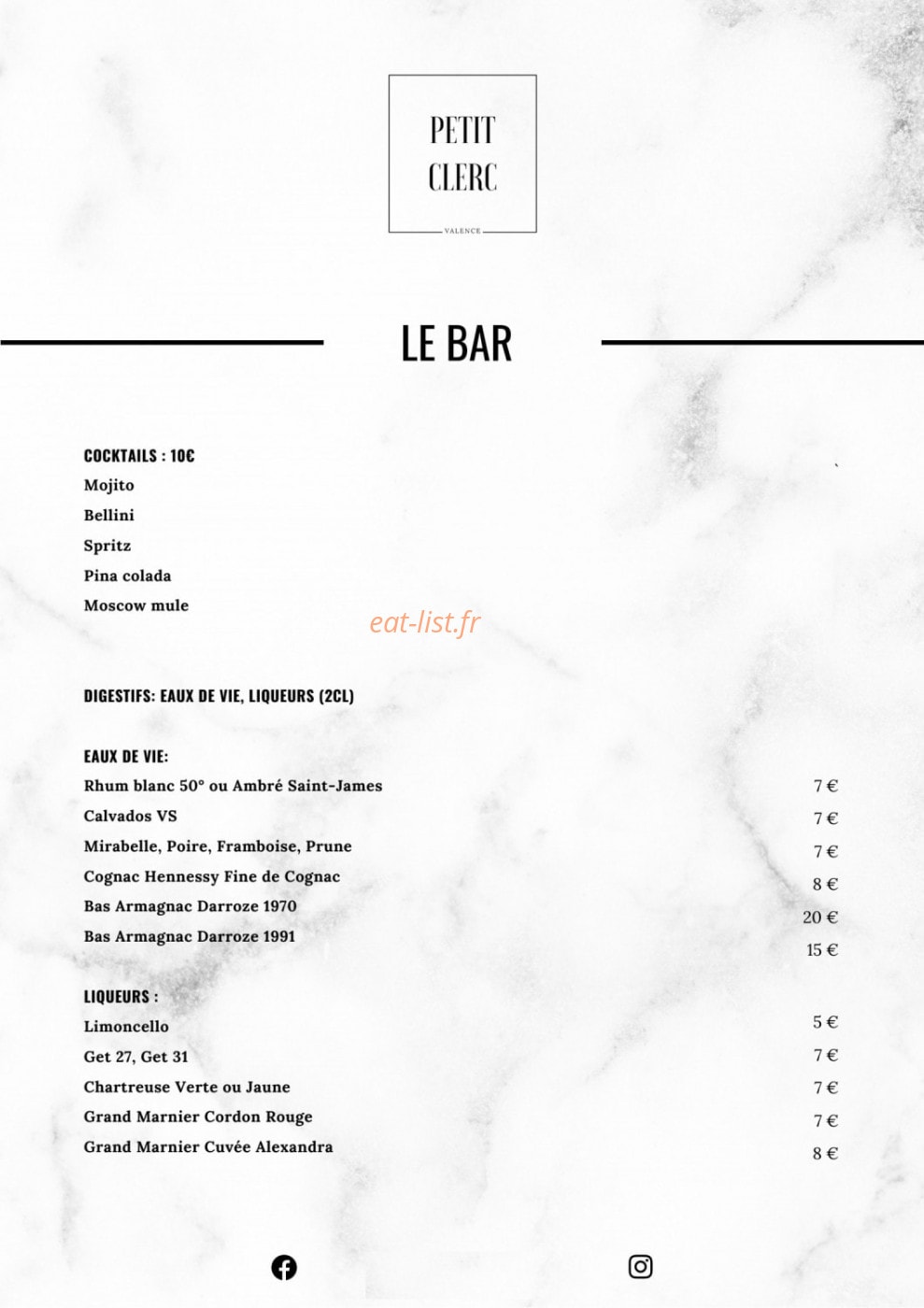 Le Petit Clerc — carte page 4