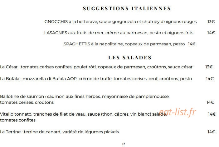 Le Petit Naples — carte page 3