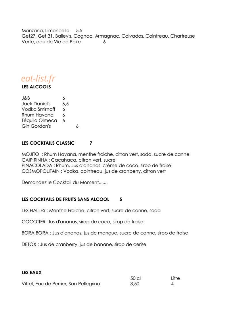 Les halles — carte page 6
