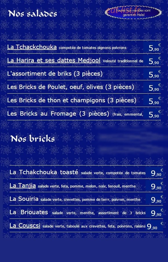 Mamounia — carte page 1