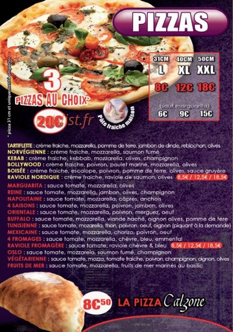 Miam's Tacos — carte page 2