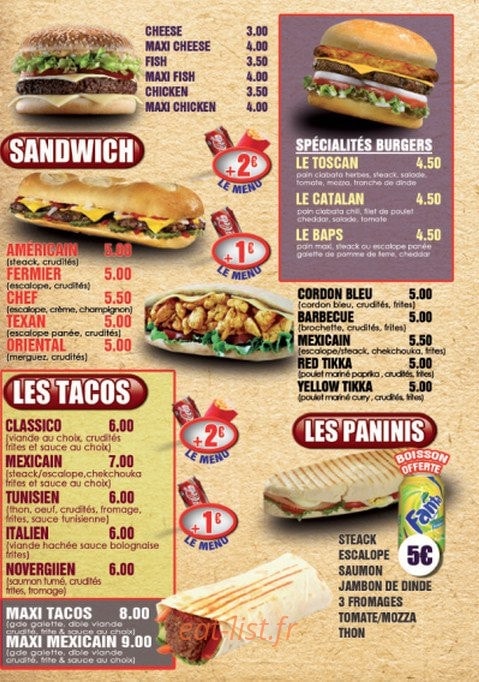 Miam's Tacos — carte page 3