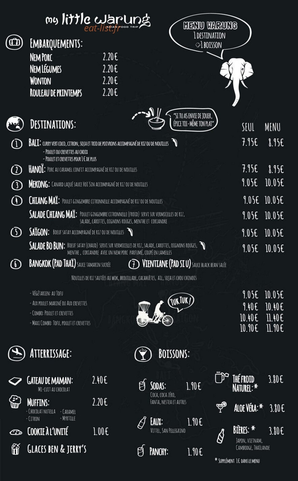 My Little Warung — carte page 1