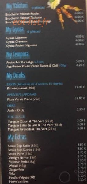 My Sushi — carte page 3