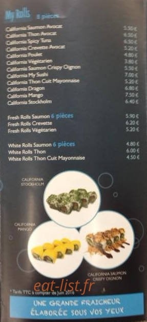 My Sushi — carte page 2