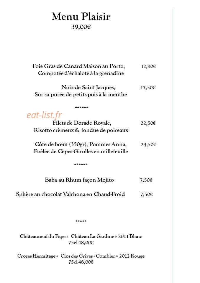 Ncafé — carte page 1