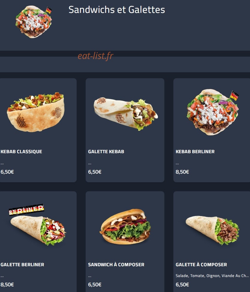 Planete Naan Tacos — carte page 5